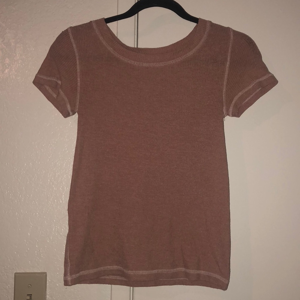 comfy light pink top